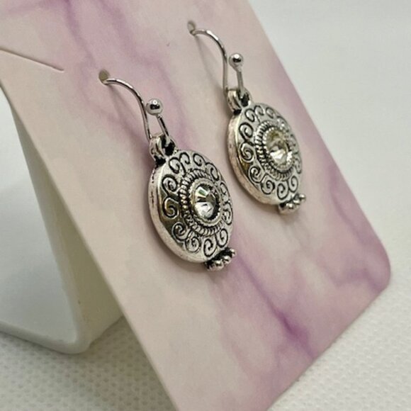 Handmade Jewelry - 3/$15~Round Crystal Earrings